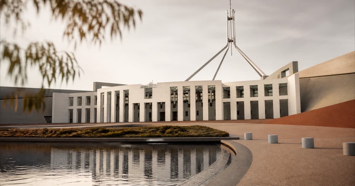 Exterior of an Australian government building