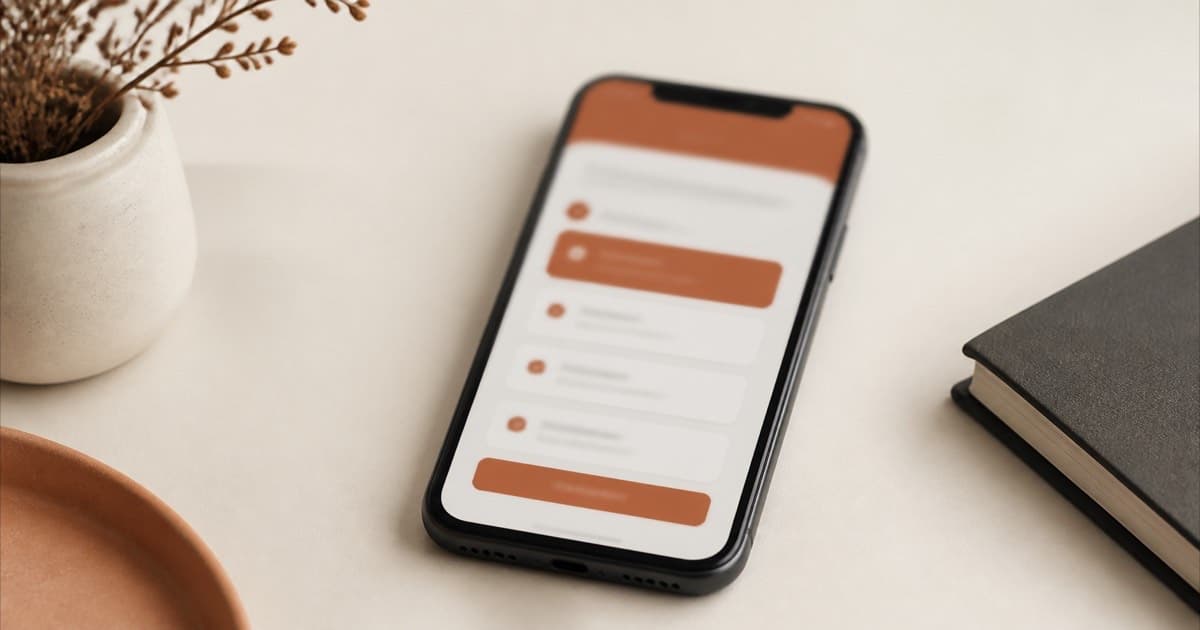 A smartphone displaying a blurred subscription app screen