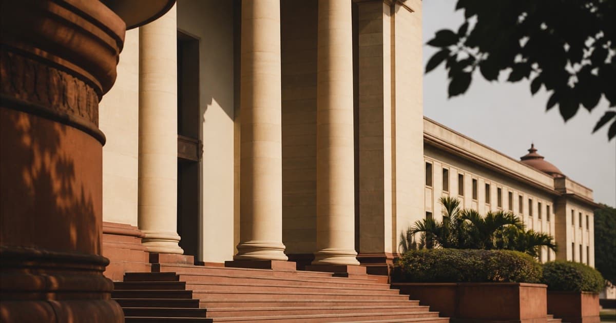 Exterior of an Indian government building