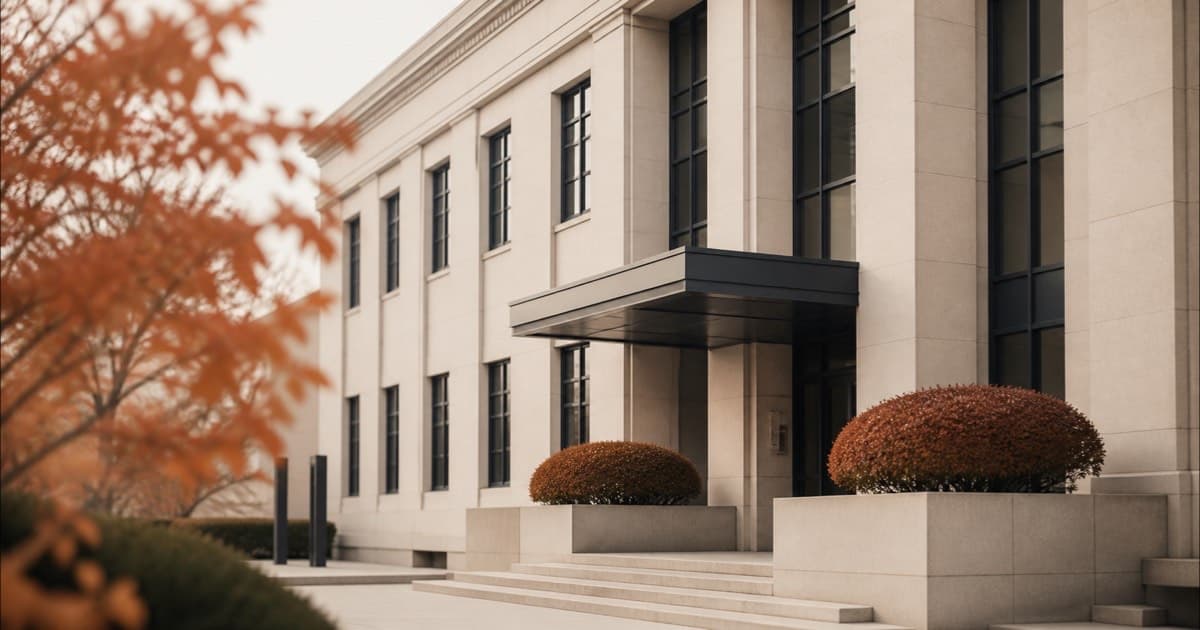 Exterior of a Japanese government building