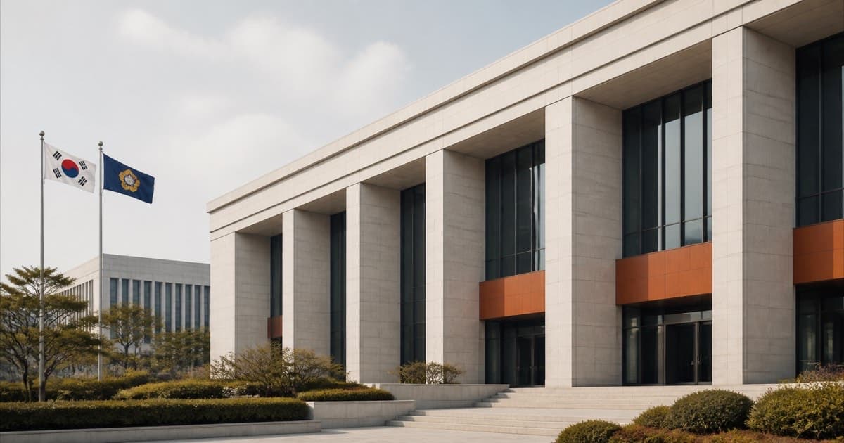 Exterior of a South Korean government building