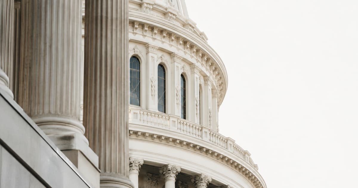 Close-up photo of the U.S. Capitol dome exterior